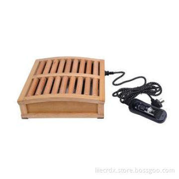 Electric Heater Wooden Foot Massager To Promotion Blood Cir